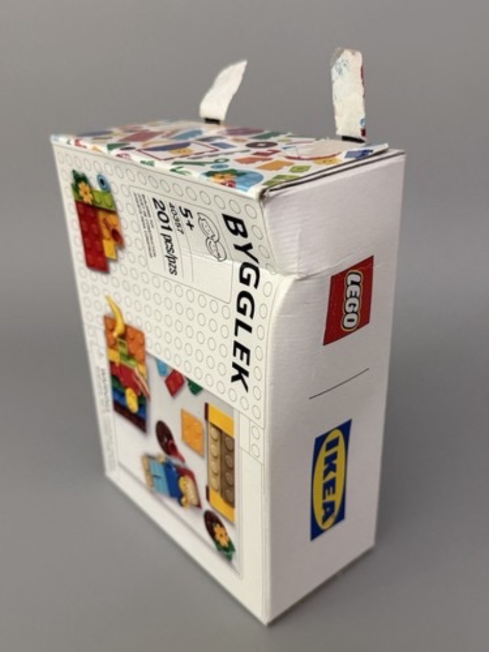 New LEGO 40357 BYGGLEK Exclusive IKEA 201 Piece Brick Set Retired Box Wear